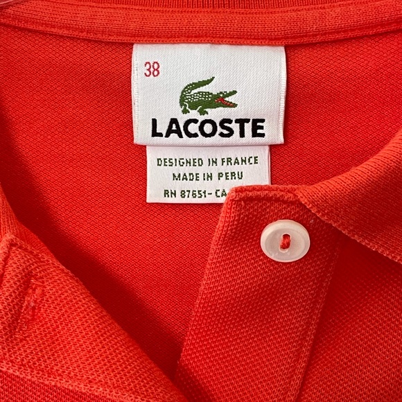 Lacoste tapered fit classic pique polo - Picture 4 of 8